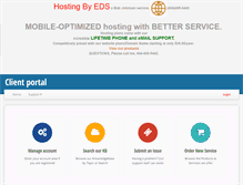 Tablet Screenshot of hostingbyeds.com